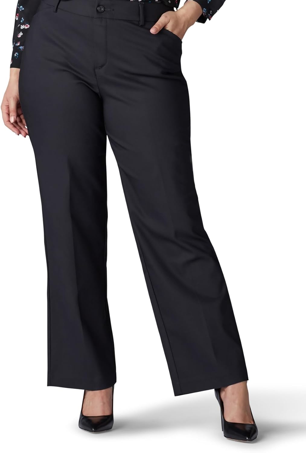 512w1rmOe2L._AC_SL1500_.jpg Women Plus Size Ultra Lux Comfort with Flex Motion Trouser Pant - Image 1