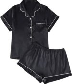 Two-Piece Loungewear Shorts Set, Matching Summer Pajamas - Image 2