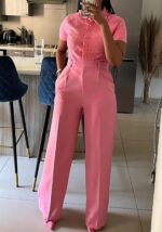Women Wide Leg Dress Pants High Waisted Straight Leg Slacks Business Office Work Pants Trousers - Image 2