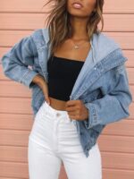Women d Denim Jacket - Image 2