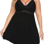 Women's Plus Size Lace Modal Spaghetti Straps