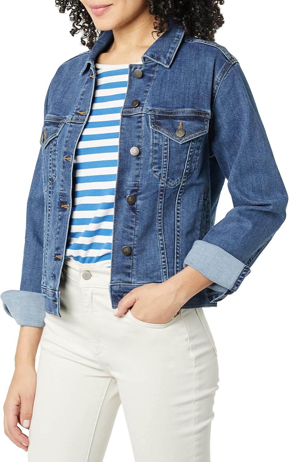 8181SXivvUL._AC_SL1500_.jpg Women Jean Jacket (Available in Plus Size) - Image 1