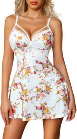 Sexy Lace Modal Nightgown with Spaghetti Straps